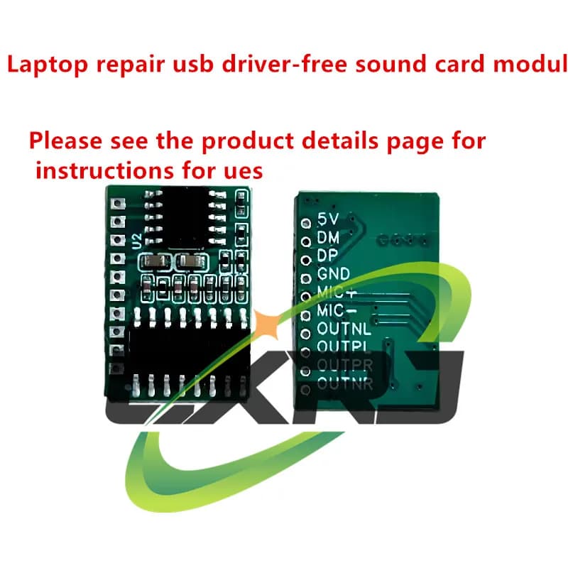 Scheda audio USB ad alta potenza per laptop con ingresso microfono e doppia uscita altoparlante – Adattatore audio plug-and-play