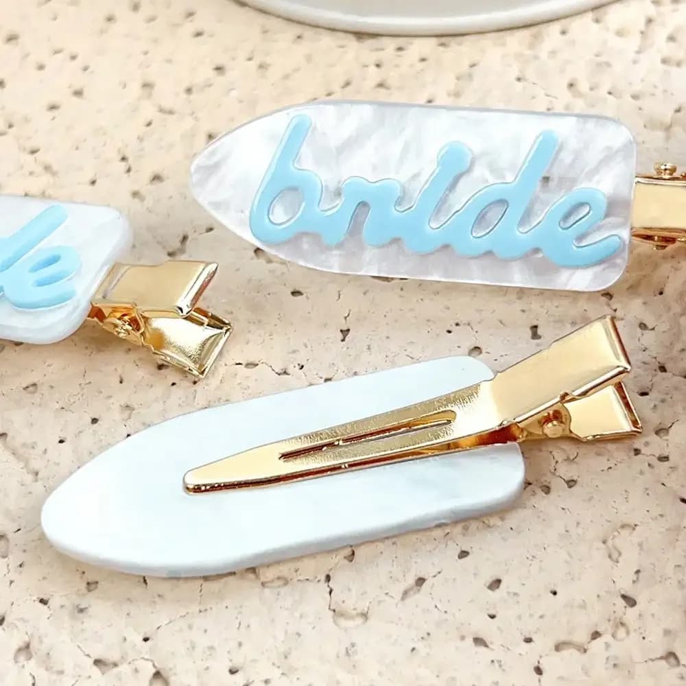2 fermagli per capelli da sposa blu cielo per bomboniere per matrimoni e addio al nubilato