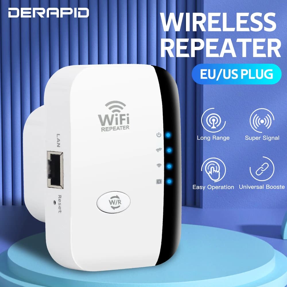 Ripetitore WiFi da 300Mbps ripetitore di segnale WiFi ad espansione ad alta velocità ripetitore e estensore dell'antenna integrato per una penetrazione stabile della parete