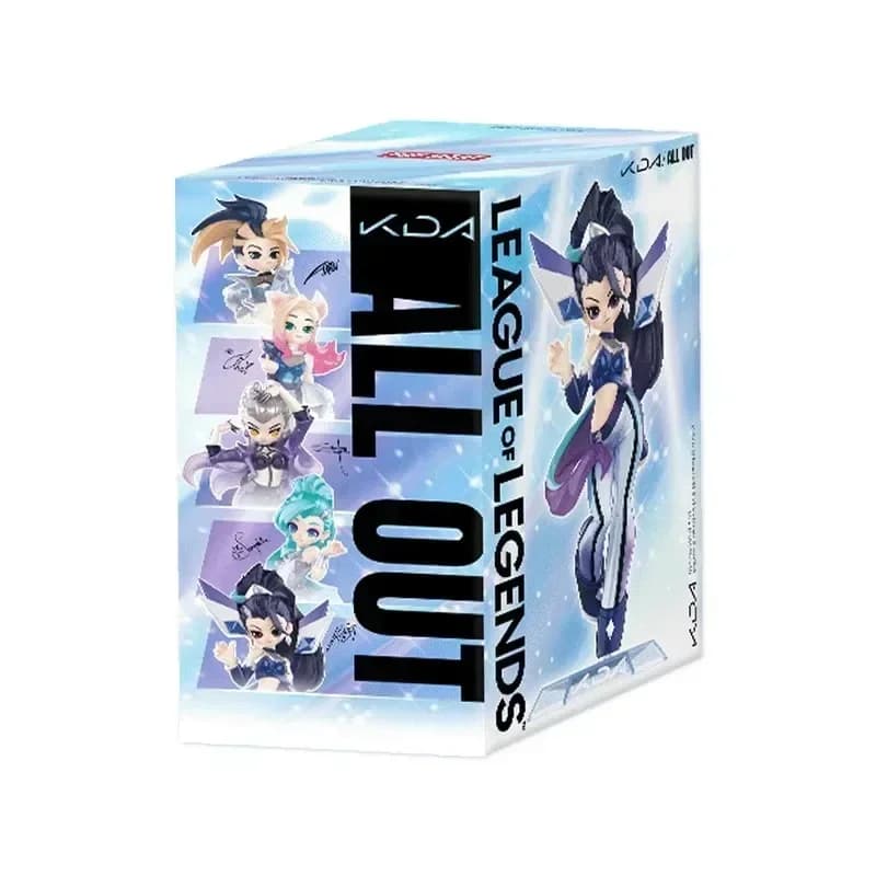 POP MART K/DA ALL OUT LoL Blind Box Sorpresa Misteriosa, Figurina Anime da Collezione, Bambola Kawaii, Decorazione da Scrivania, Regalo