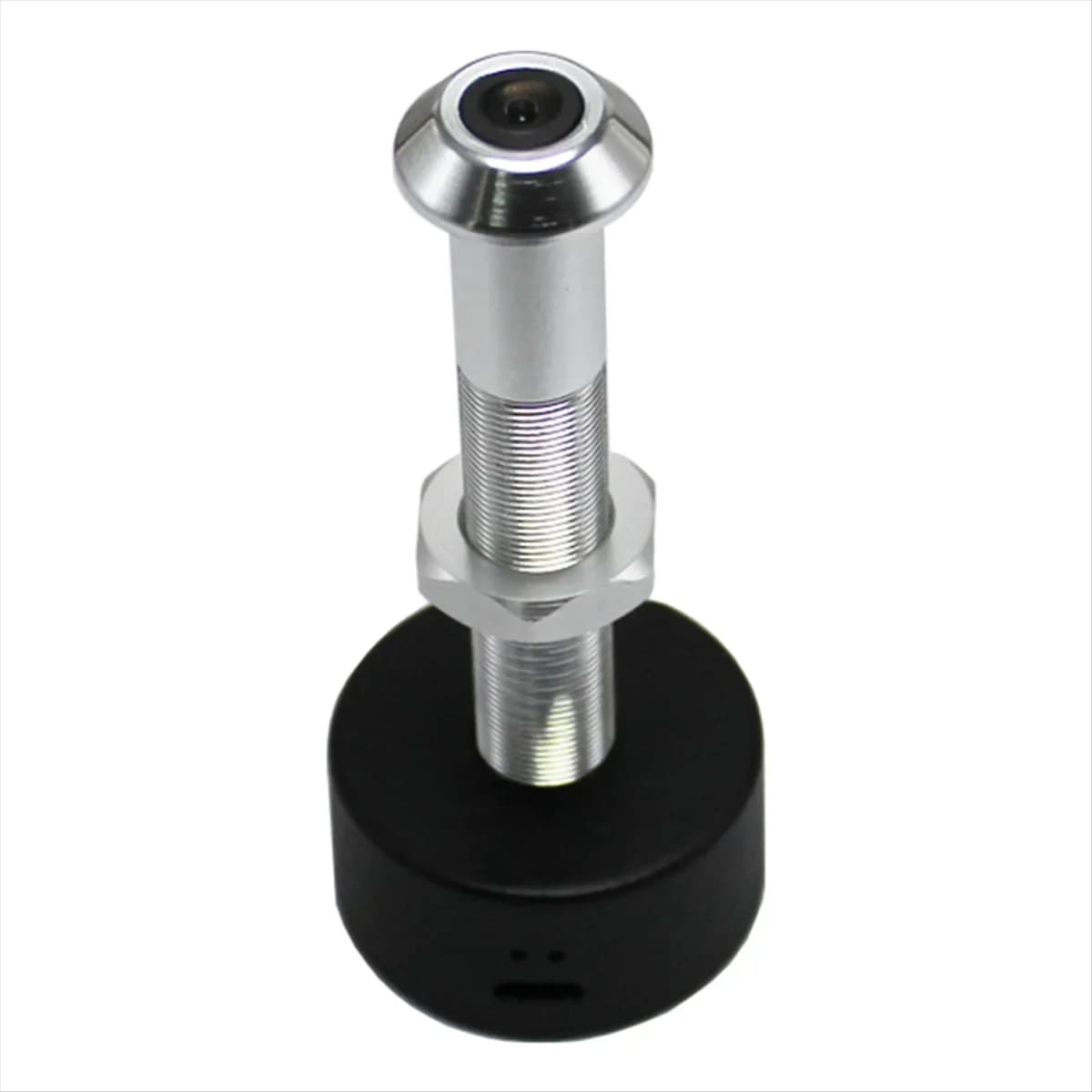 BBA51I Tuya Diametro 12MM Grandangolo Fisheye Doppia Frequenza WiFi Porta Occhio Argento + Nero