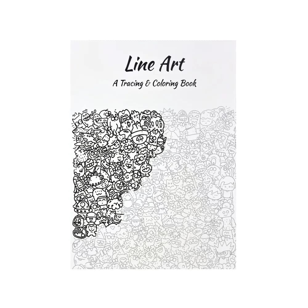 New Hot Selling A4 Line Art Adult Coloring Book, Easy Simple Graffiti Fill-in Notebook