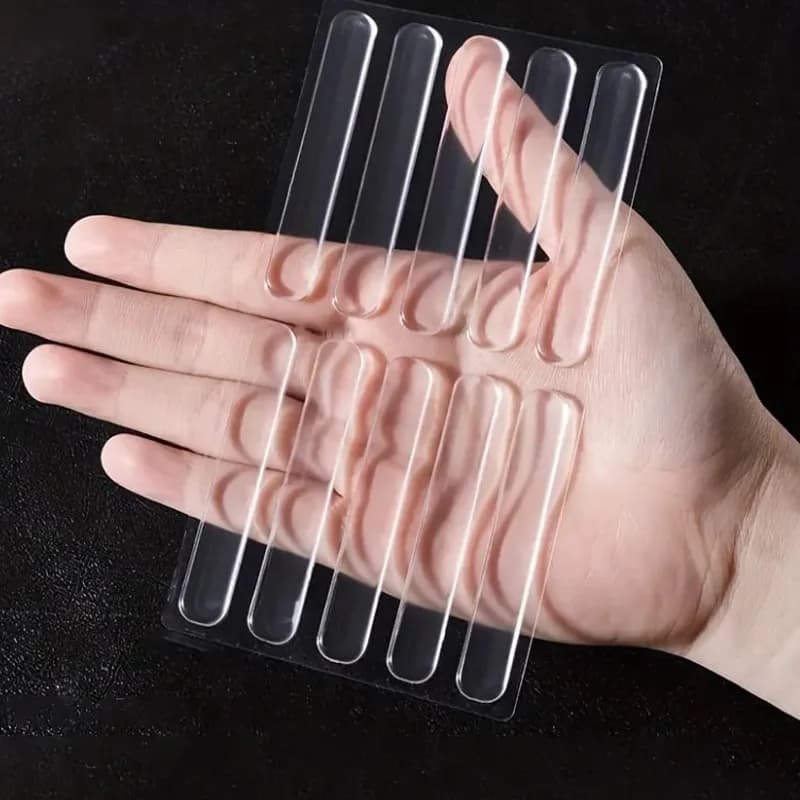 Impact caps for transparent door 10 pieces, silicone sealing, sealing tape for transparent impact for home use, transparent silent strip