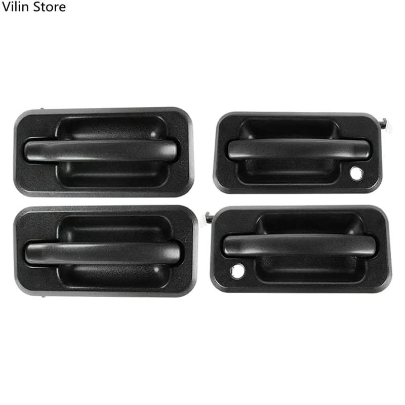 Set di maniglie per porte esterne da 4 pezzi, ricambi auto per Hummer H2 2003-2009 nero strutturato 131609870457 15104792 10360326