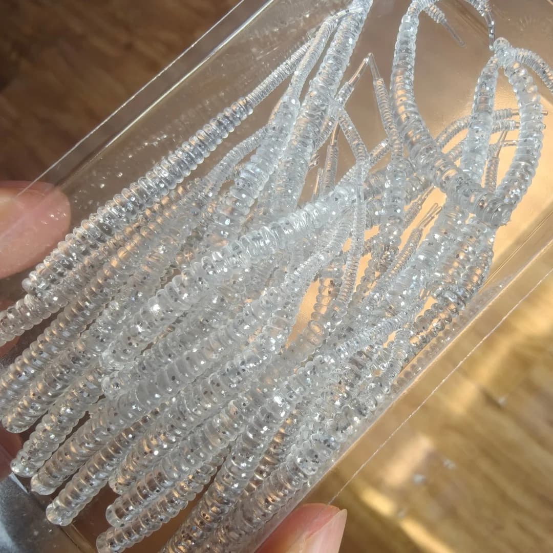 Swolfy 180 pz. 60mm 0.45g 50mm 0.3g Ajing Soft Fishing Lure Rockfish Swimbaits Jig Lure Wobber Worm Bait
