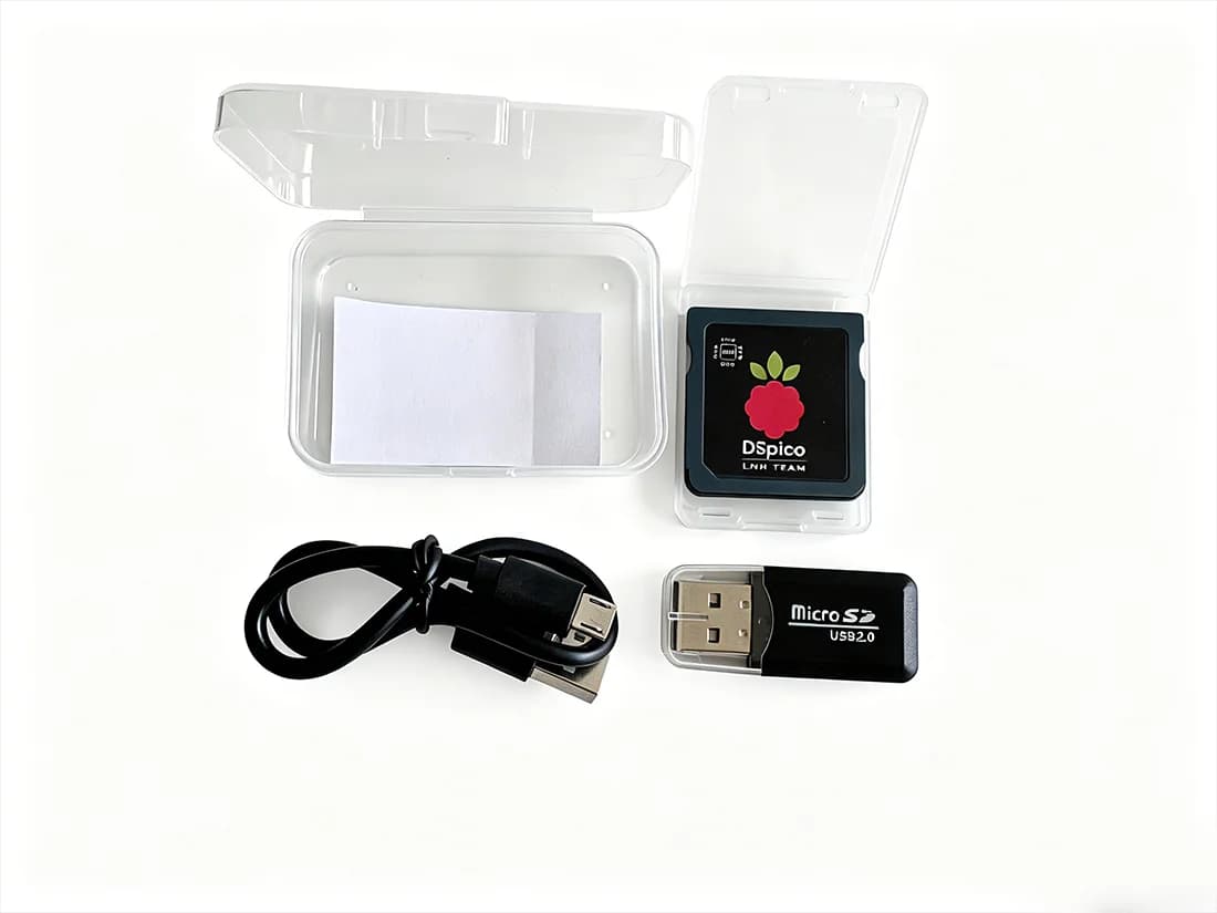 DSpiCo Open-Source con MCU RP2040 – Doppia Alimentazione, Lettura SD 6MB/s, Modalità DS e Supporto Pico Launcher per Console NDS NDSL DSi 3DS