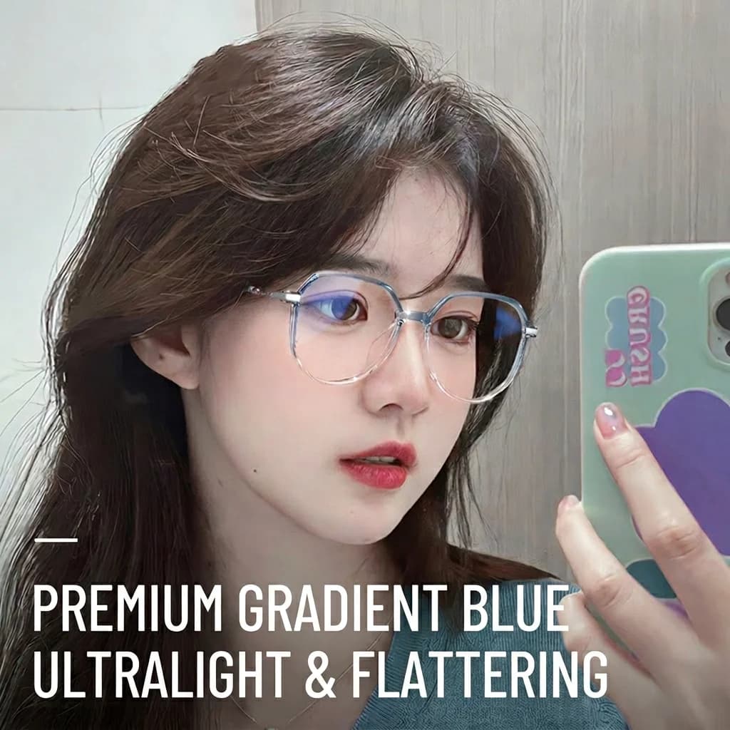 New Blue Light Blocking Square Eyeglasses Frames Unisex Prescription Available TR Alloy Full Rim Glasses for Large Face Blue Light Blocking Glasses