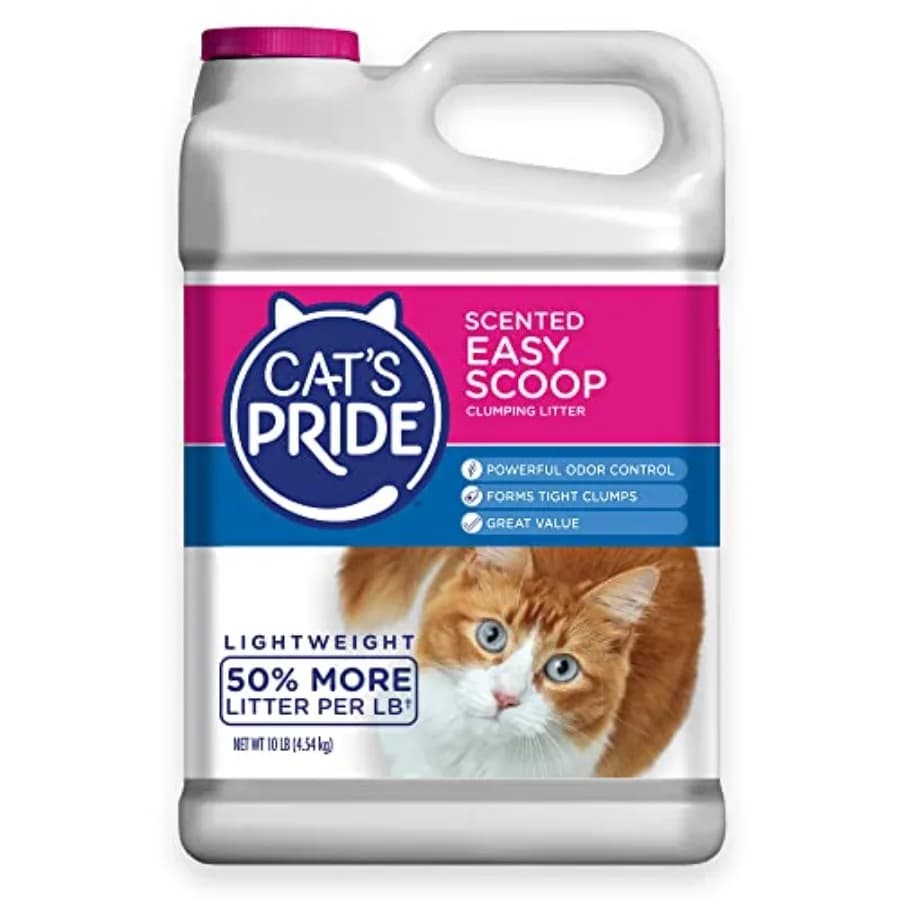 Lightweight Clumping Litter: Flushable Easy Scoop - Powerful Odor Control - Scented, 10 Pounds