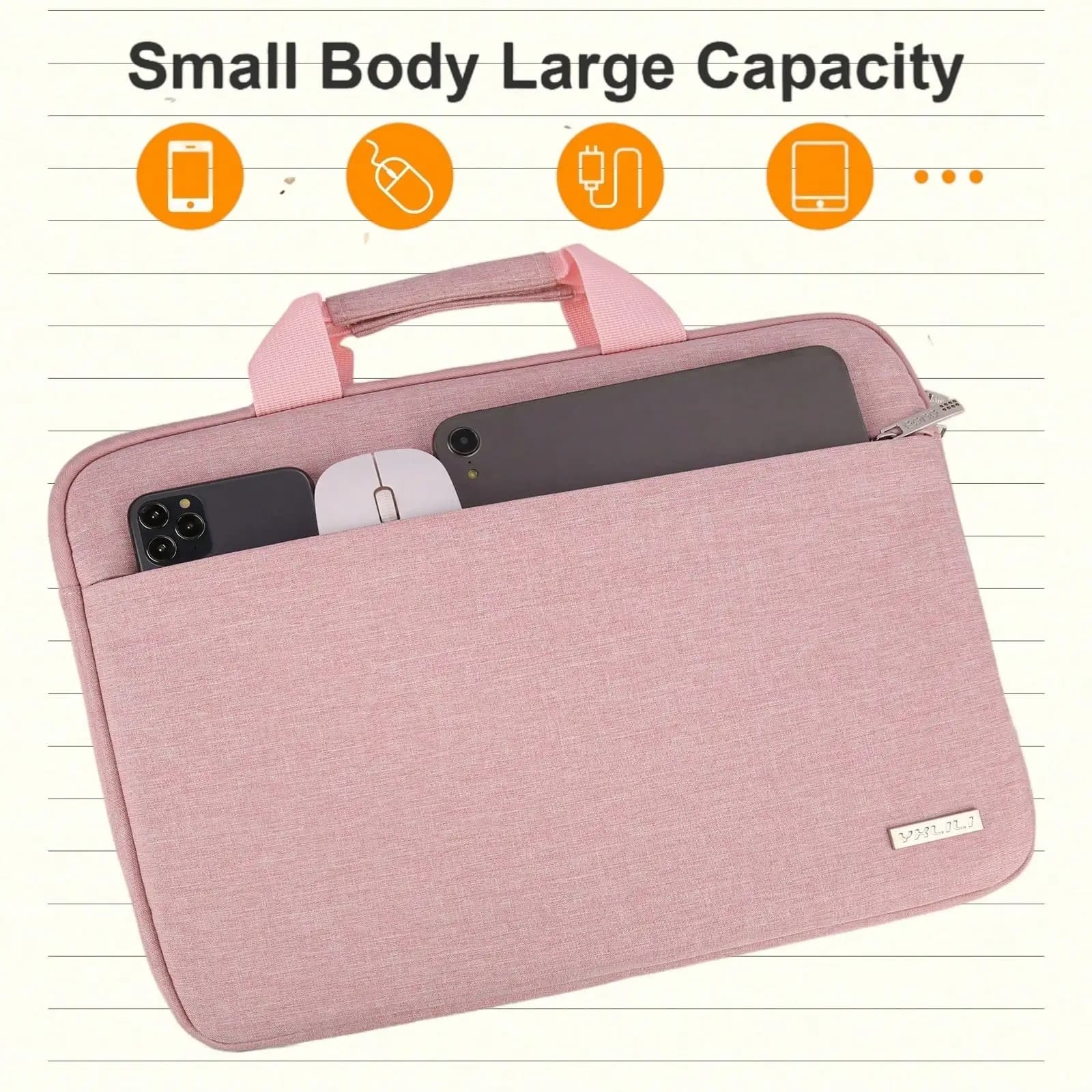 15.6 Inch Laptop Bag Laptop Case Laptop Sleeve Laptop Handbag For Business Travel College Office With Handle Portable Lightw