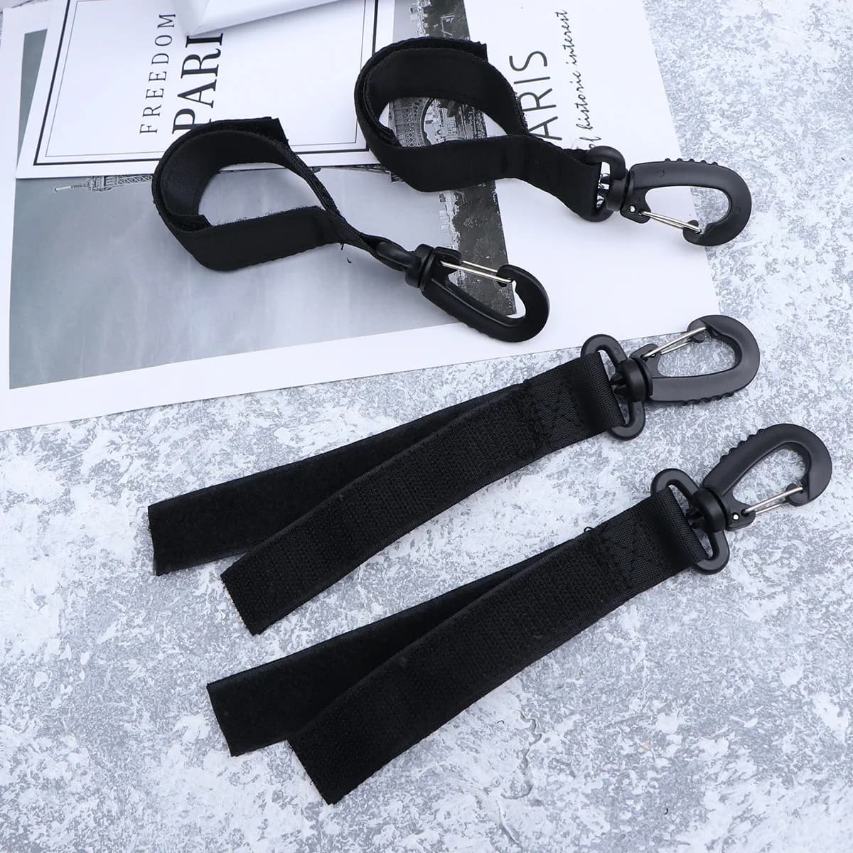 4 Pezzi Ganci in Plastica per Esterni, Clip Porta Pagaia per Tenda e Kayak, Montaggio Senza Foratura, Adattamento Universale per Qualsiasi Asta di Pagaia per Campeggio e Kayak