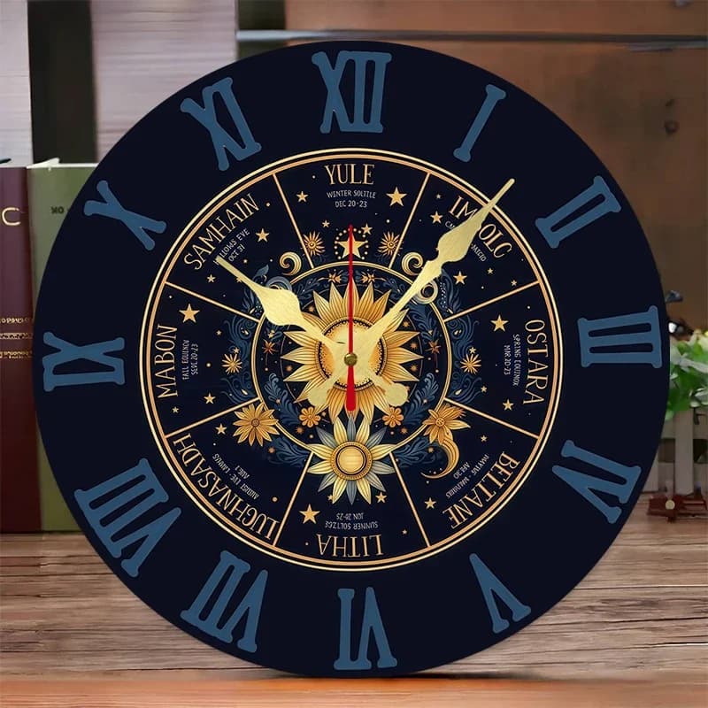 Orologio da parete silenzioso rotondo in legno con volto umano, adatto per soggiorno, ufficio, studio, camera da letto, decorazione per la casa