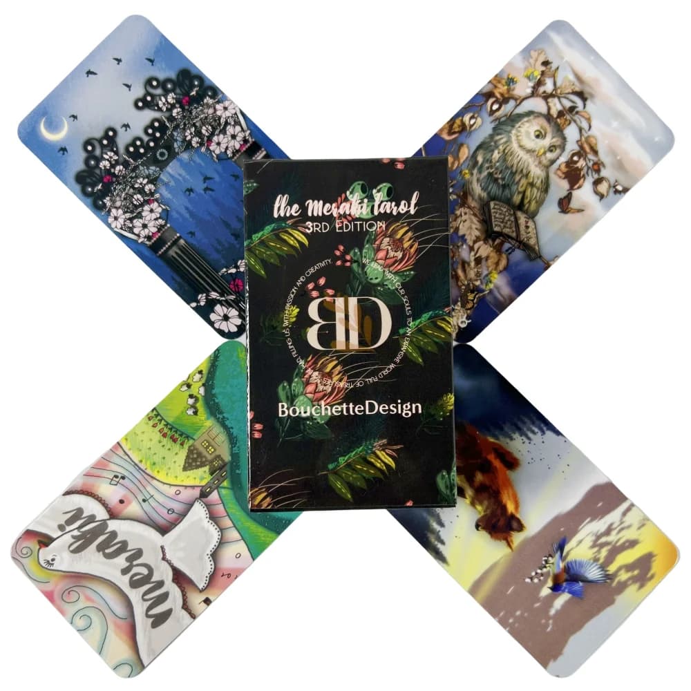 Le carte dei tarocchi Mesahi 3RD EDITION A 79 Mazzo Oracle English Visions Divination Edition Borad Meraki Tarocchi Giochi di gioco