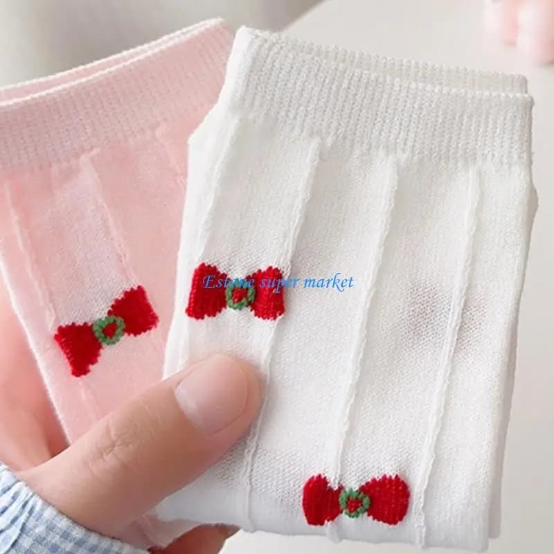 090B Calzini lunghi per stivali sopra le calze ginocchio sopra i calzini polpaccio Ragazze Bowknot sopra le calze per