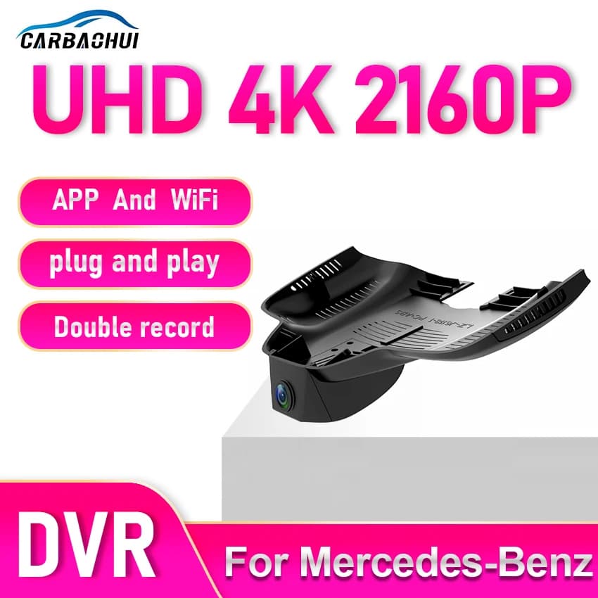 UHD 2160P Plug And Play Wifi Car Dvr Dash Cam Driving Recorder for Mercedes Benz Class E w213 Class C w205 s205 AMG GT 50 53 63