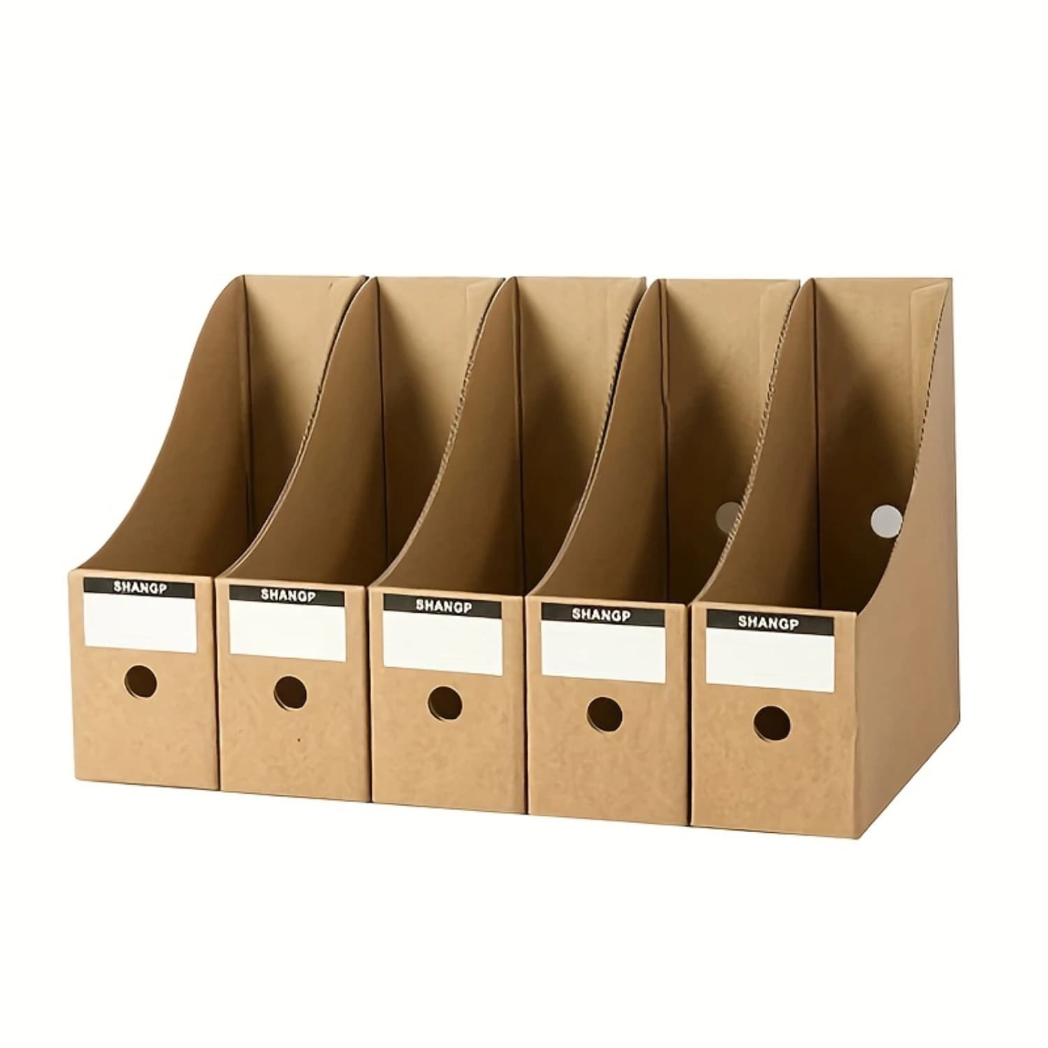 Portadocumenti e cartelle da 5 pezzi, robusto portariviste in cartone, scatola per libri in cartone, scatola per libri in cartone laminato, catalogo e riviste