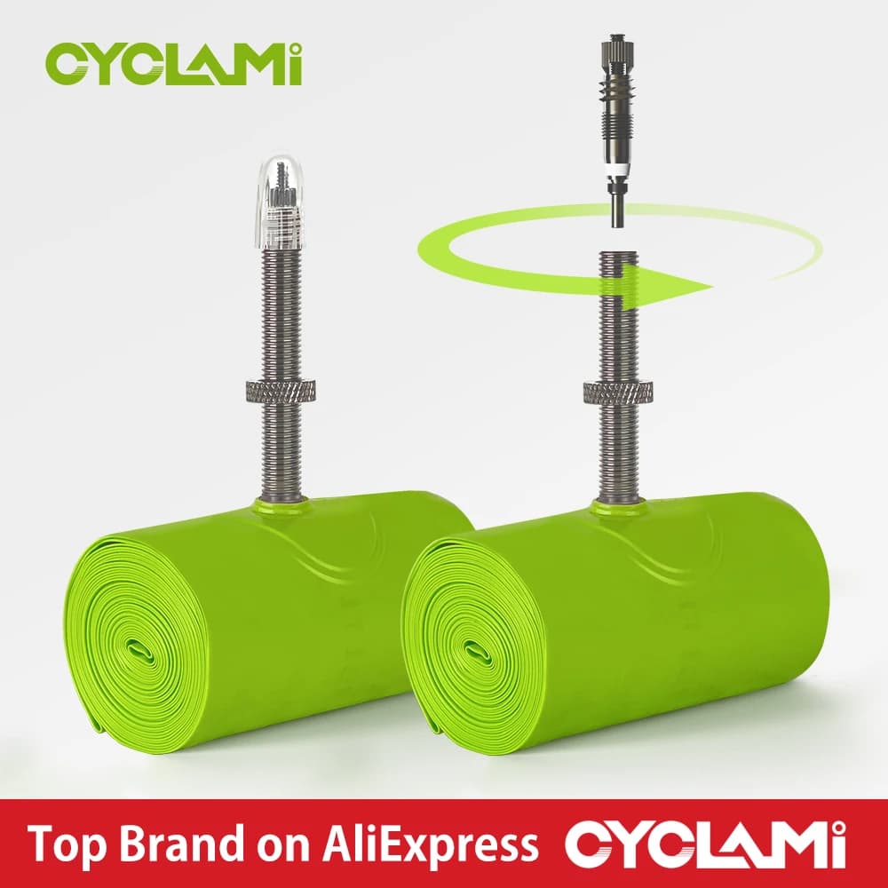 CYCLAMI Bike Inner Tube Ultralight TPU Hose Metal Presta Valve FV Removable Bike Accessories For Mountain 1.9 2.5 MTB 29 27.5 26