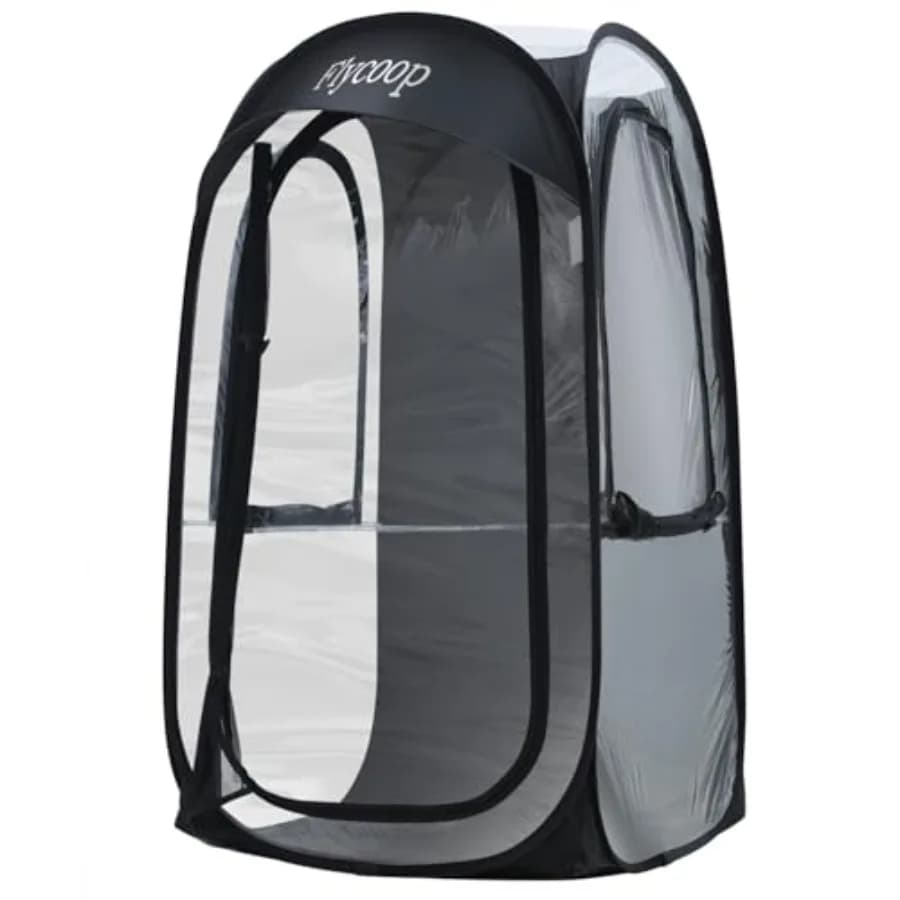 Tenda Sportiva Pop-Up: 94 cm L x 94 cm L x 160 cm H, Riparo Sportivo Resistente alle Intemperie per 1 Persona, Tenda Portatile da Campeggio per Esterni