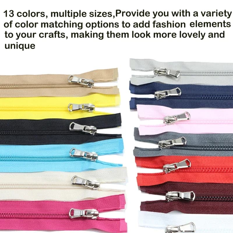 1 pz 15 pollici-31 pollici (40 cm-80 cm) cerniere a spirale in nylon open-end per fai da te cucito su misura artigianato cerniere in nylon accessori 13 colori