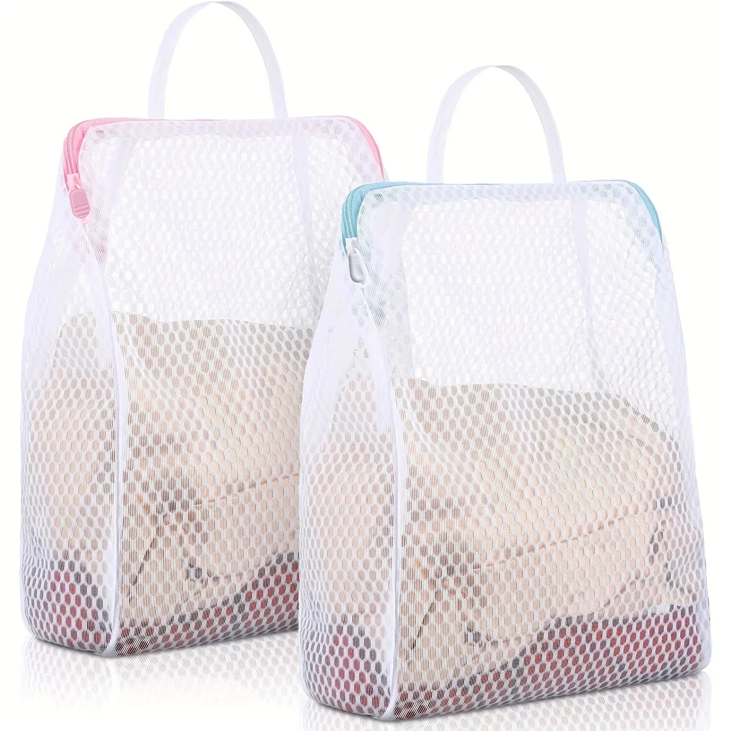 Anti-deformation bra wash bag with zipper, net, for underwear, protection and organization for washing machine (1 piece)
