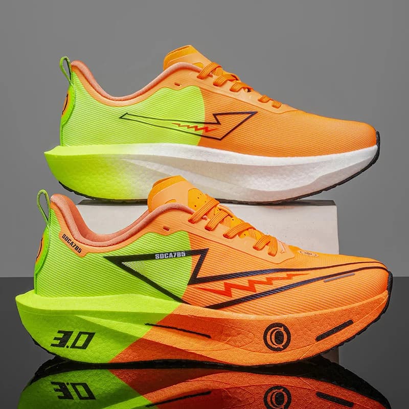 Men Sports Running Shoes Carbon Plate Marathon Outdoors Trail Breathable Lightweight Comfortable Women Athletic Walking Sneakers