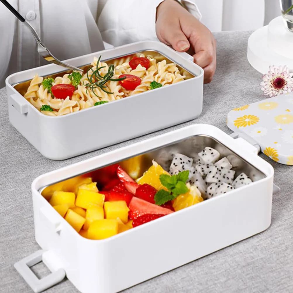 Contenitore per il pranzo portatile Daisy Bento Box, a prova di perdite, in silicone, adatto al microonde, per studenti, lavoratori, campeggio