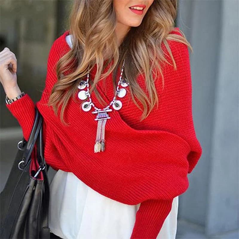 Women's multifunctional winter scarf with long sleeves Warm autumn knitted scarf Solid color Rugged wrapper mantle 2025