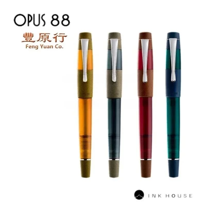 New OPUS 88 KOLORO Color Series Ebonite Fountain Pen JOWO Nib Drop-in Ink Pen Calligraphy Writing Gift Students Suppiers Gift