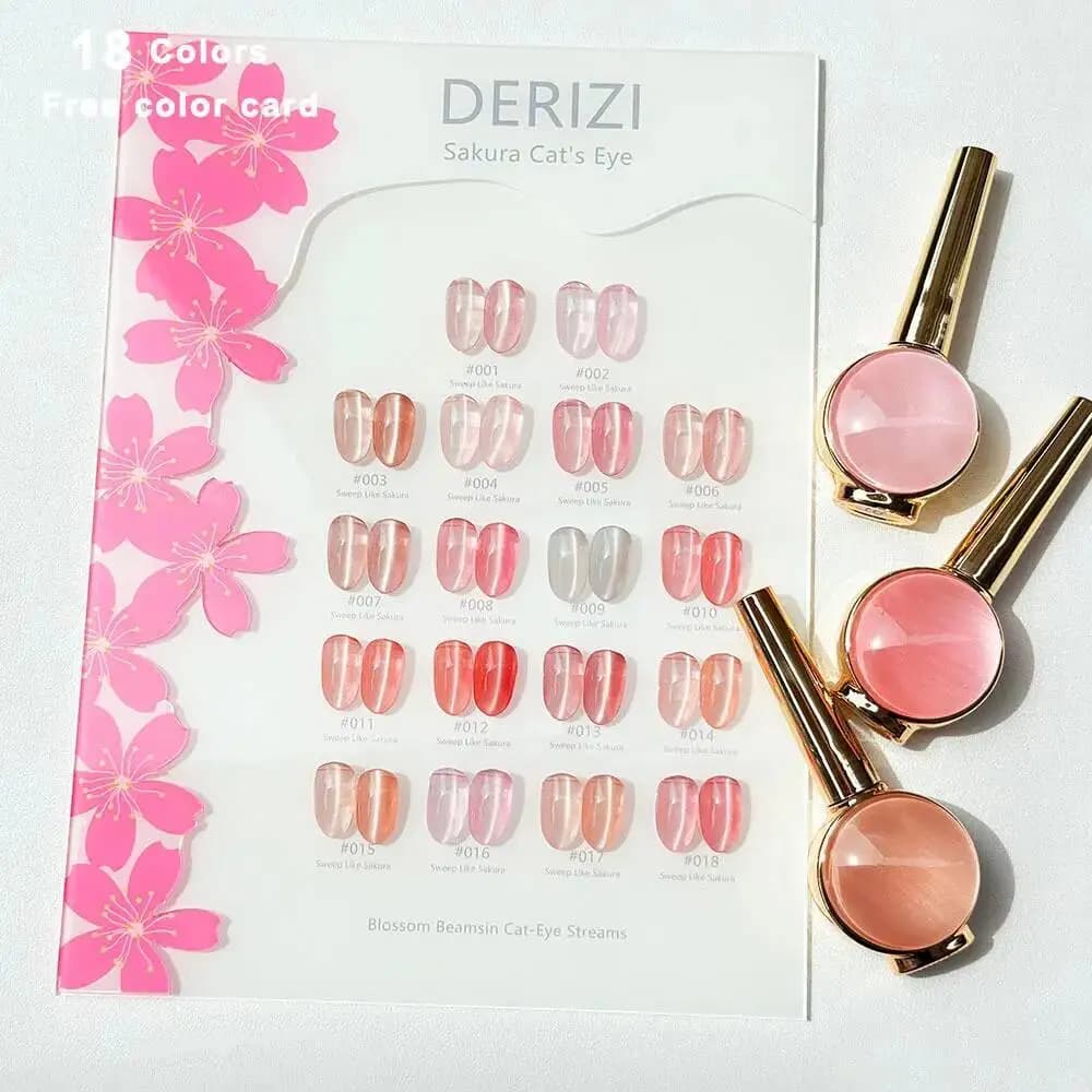 Sakura rosa scintillante perla di vetro gel per occhi di gatto smalto gel per unghie magnetico semipermanente Soak Off vernici gel UV per manicure 15ML
