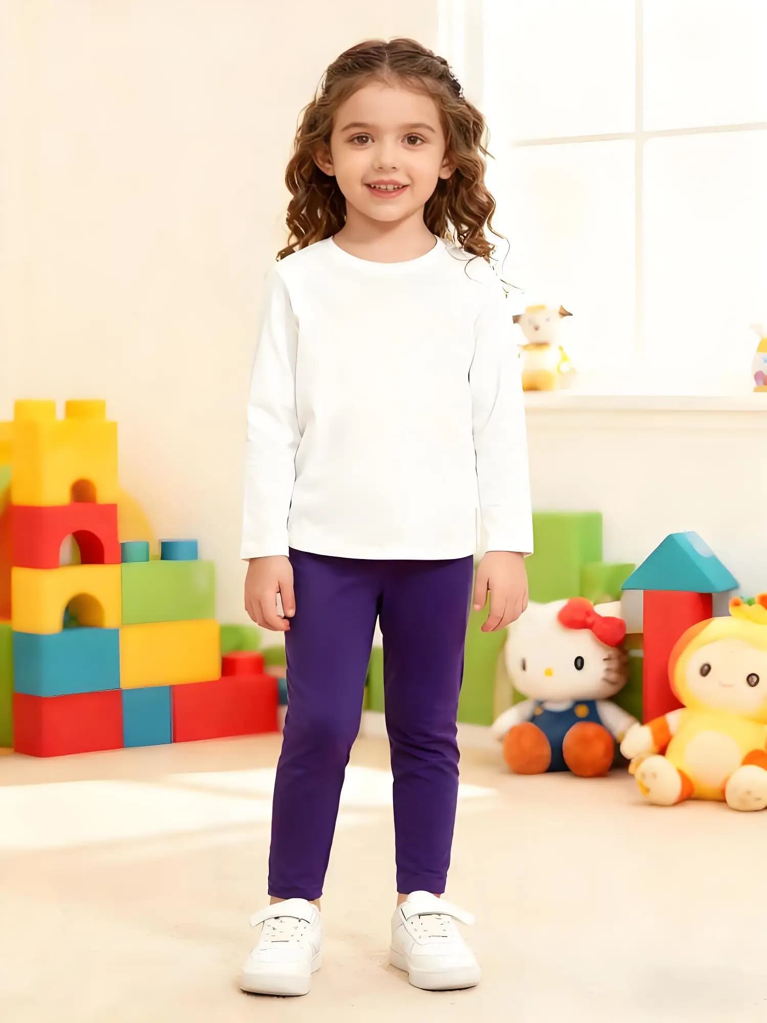 Leggings lunghi slim autunnali e invernali da ragazza, leggings comodi e delicati sulla pelle, versatili