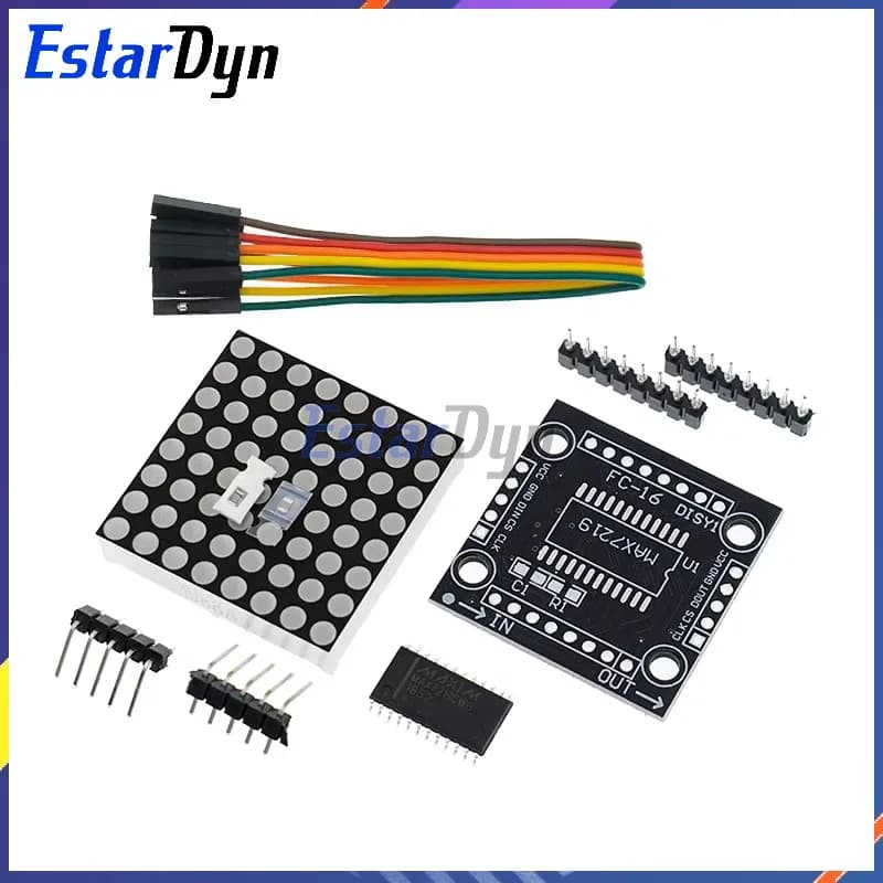 Estardyn MAX7219 modulo a matrice di punti modulo Display microcontrollore prodotti finiti, possono essere uniti per la programmazione arduino