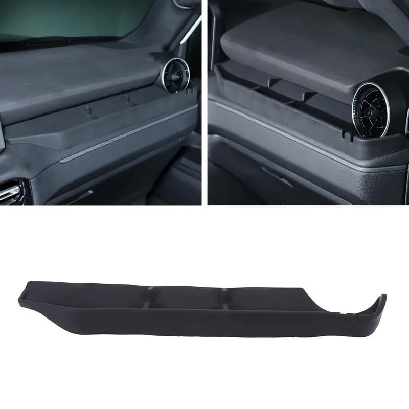 Per Toyota Prado LC250 2024-2026 Scatola portaoggetti in silicone lato passeggero con divisorio e gancio, accessori interni