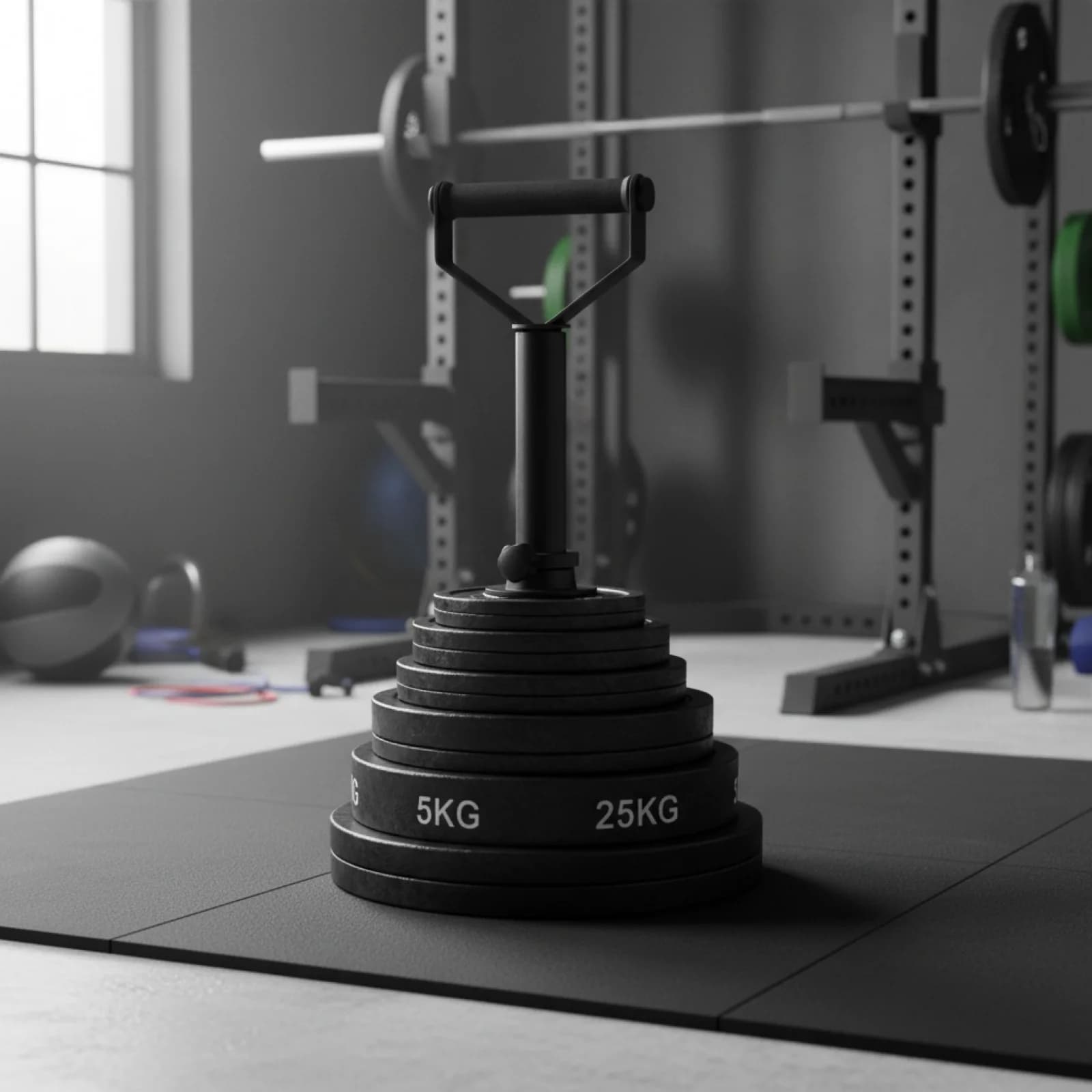 Maniglia Multifunzione per Bilanciere con Impugnatura Regolabile per Fitness Domestico, Palestra, Manubri e Kettlebell