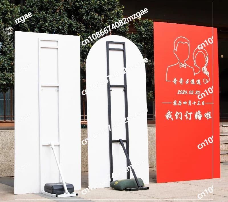 cartello umanoide in piedi pannello di sfondo per matrimonio telescopico cornice di supporto per poster cartellone da pavimento verticale