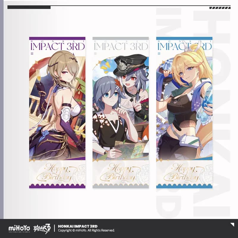 Carta Laser Ufficiale MiHoYo del Gioco Honkai Impact 3 con Fu Hua, Rita Rossweisse, Durandal, Ornamento Cosplay Anime, Regalo di Halloween