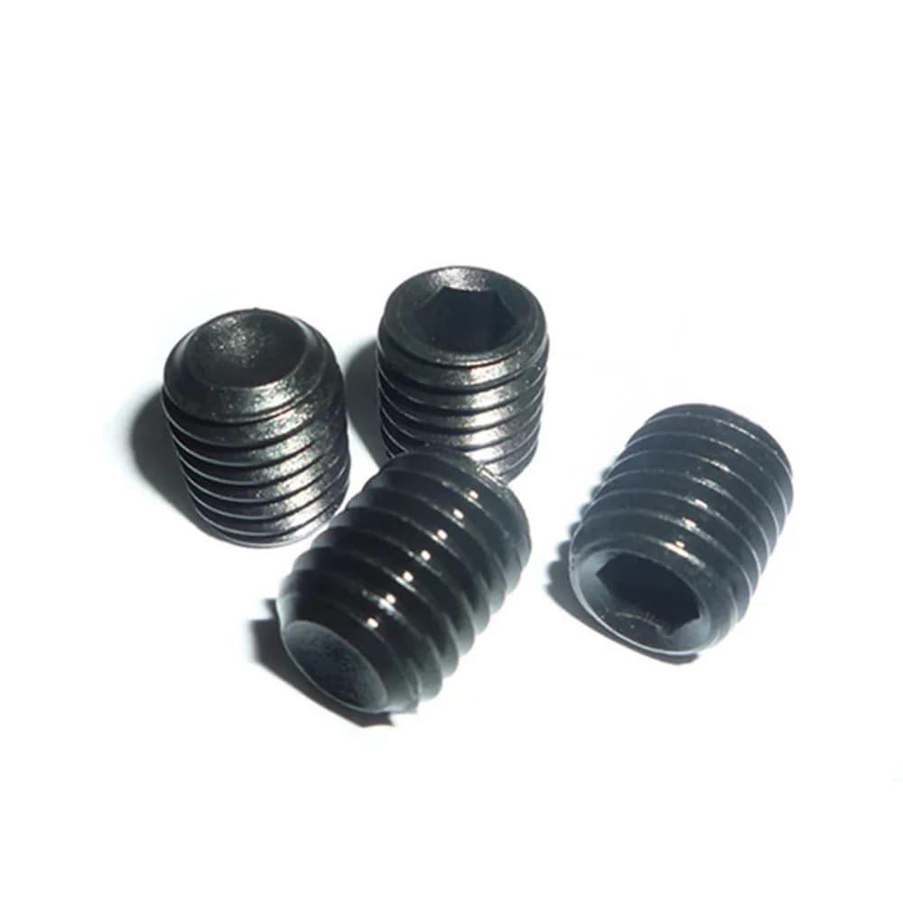 10 pz M2x3/M3x3/M3x4/M4x4mm In Lega di Acciaio Filettatura Metrica Punto di Tazza Vite Grub Interno Esagono incassato Set Vite Macchina bulloni parti RC