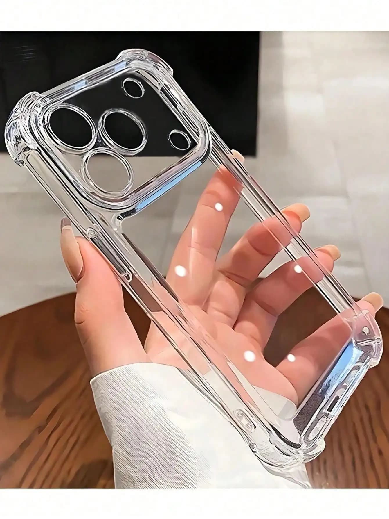 Custodia per telefono FashionEasypie trasparente in TPU morbido universale per iPhone e Samsung