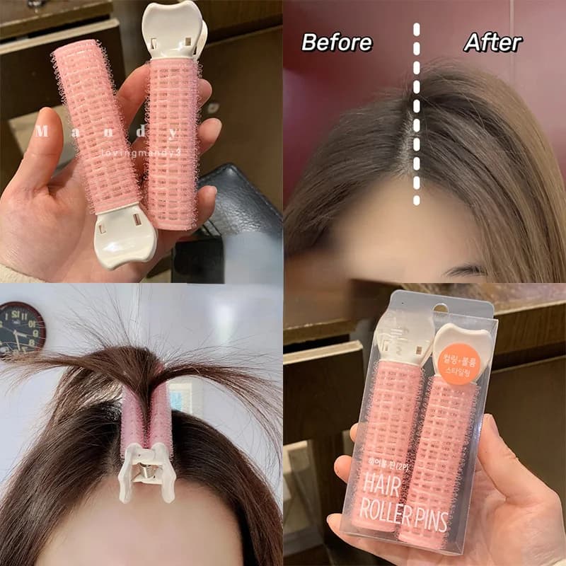 2 pz frangia radice dei capelli soffici clip di capelli pigri capelli Top Styling forcine rulli per capelli scoppi Curling barile clip di capelli bigodini strumenti