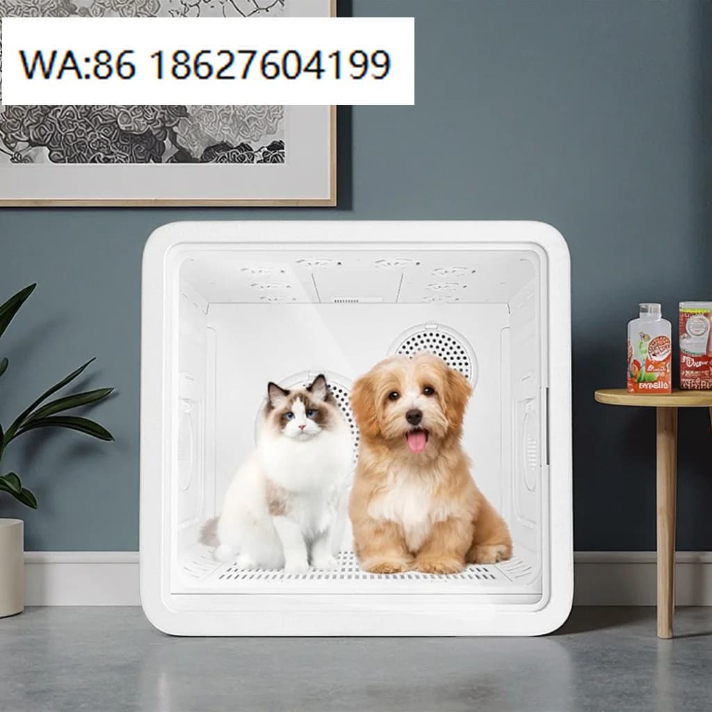 dog grooming pet supplies OEM ODM Automatic EcoFriendly 220V Hair Dryer Box for Cats Dogs 82L Capacity ABS Material