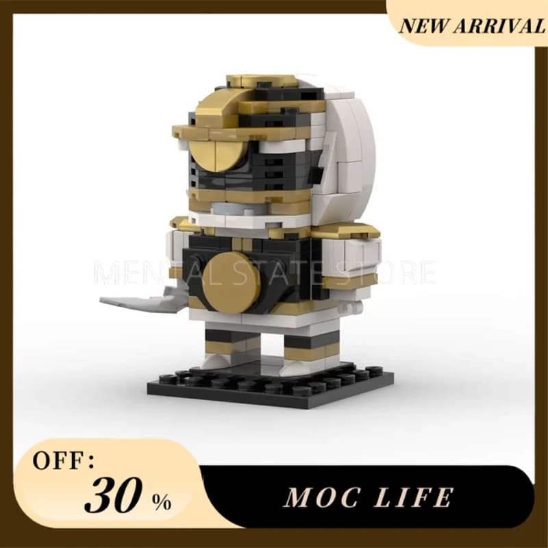 [149PCS] MOC Bianco Ranger Creativo Building Blocks Set STEM Giocattoli Educativi FAI DA TE Modello di Costruzione Kit Regali Di Compleanno