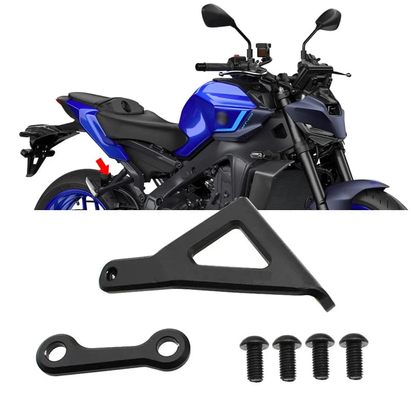 PER YAMAHA MT-09 MT09 2024 2025 Moto Passeggero Rimozione Poggiapiedi Set Piastra di Copertura Poggiapiedi Copertura Vuota