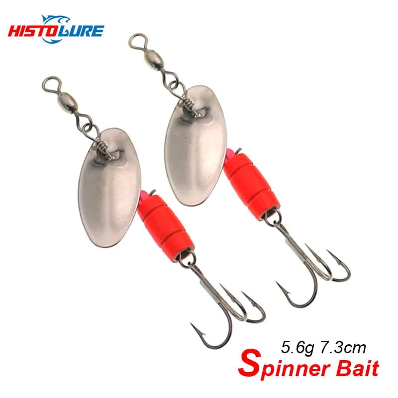 HISTOLURE Blade rotante Spinner 5.6g Metal Lure ottone duro cucchiaio artificiale esca rame pesca alla trota