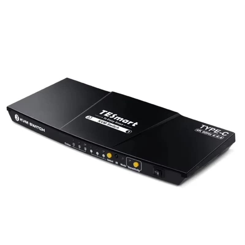 Switch KVM Docking station hub USB C a 3 porte per 3 computer e 1 monitor Switcher KVM 4K 60Hz 3 in 1 uscita tipo C
