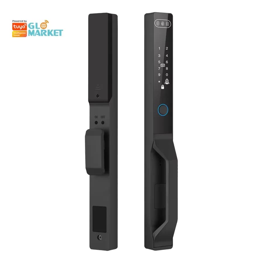 Tuya App Automatic Outdoor Waterproof Ip68 3D Face Fingerprint Recognition Aluminium Door Wifi Smart Lock