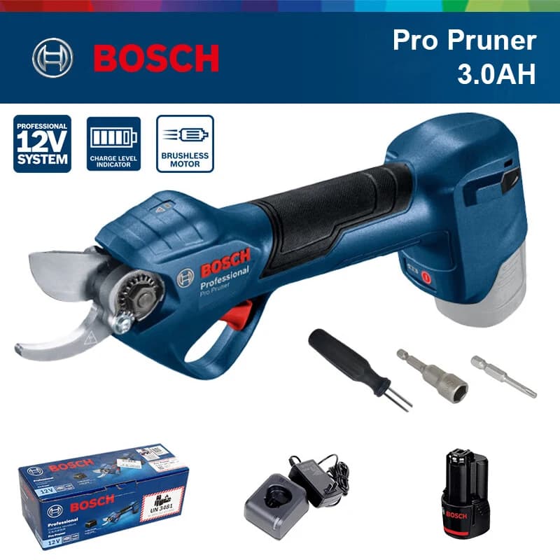BOSCH 12V Pro Pruner Wireless Professional Power Scissors with Brushless Motor, Bosch Professional Electric Tools