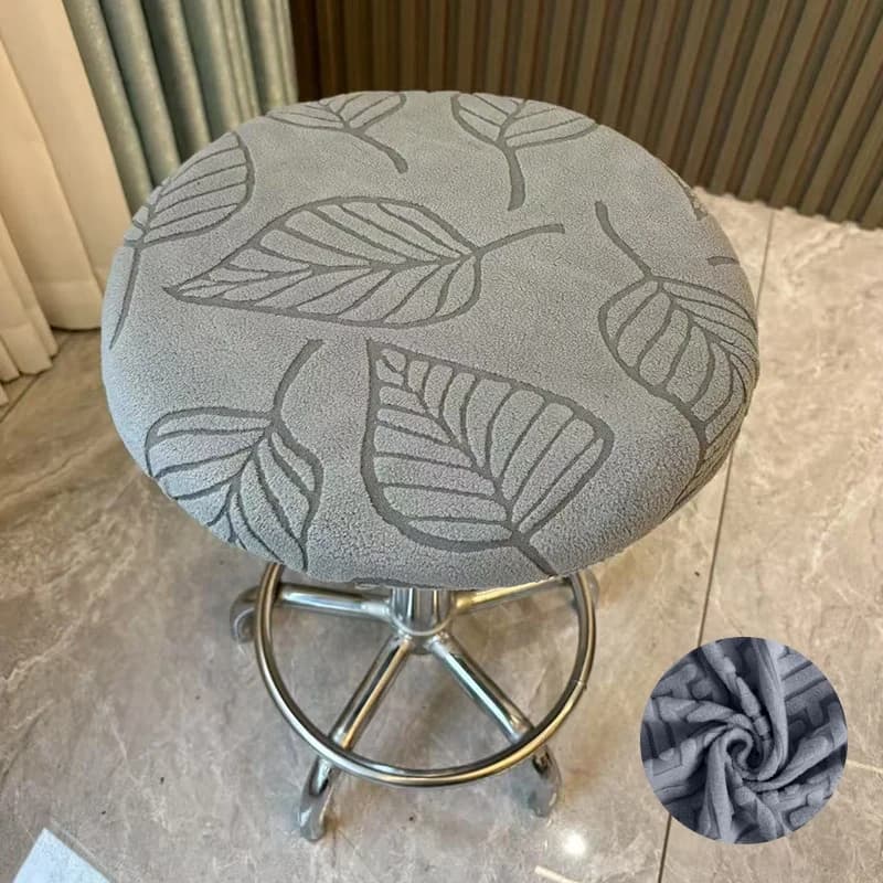 1PC Coprisedili da bar rotondi Coprisedili per sgabelli rotondi Fodere antipolvere jacquard per sedie girevoli o sgabelli da bar
