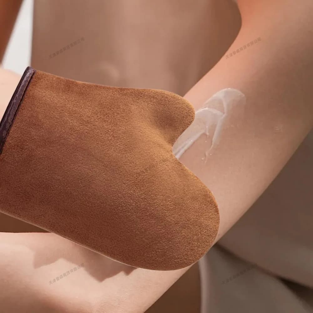 Guanto autobloccante per il corpo riutilizzabile Crema Lozione Mousse Guanto per la pulizia del corpo su entrambi i lati Previene l'applicatore per le mani appiccicose per la spiaggia