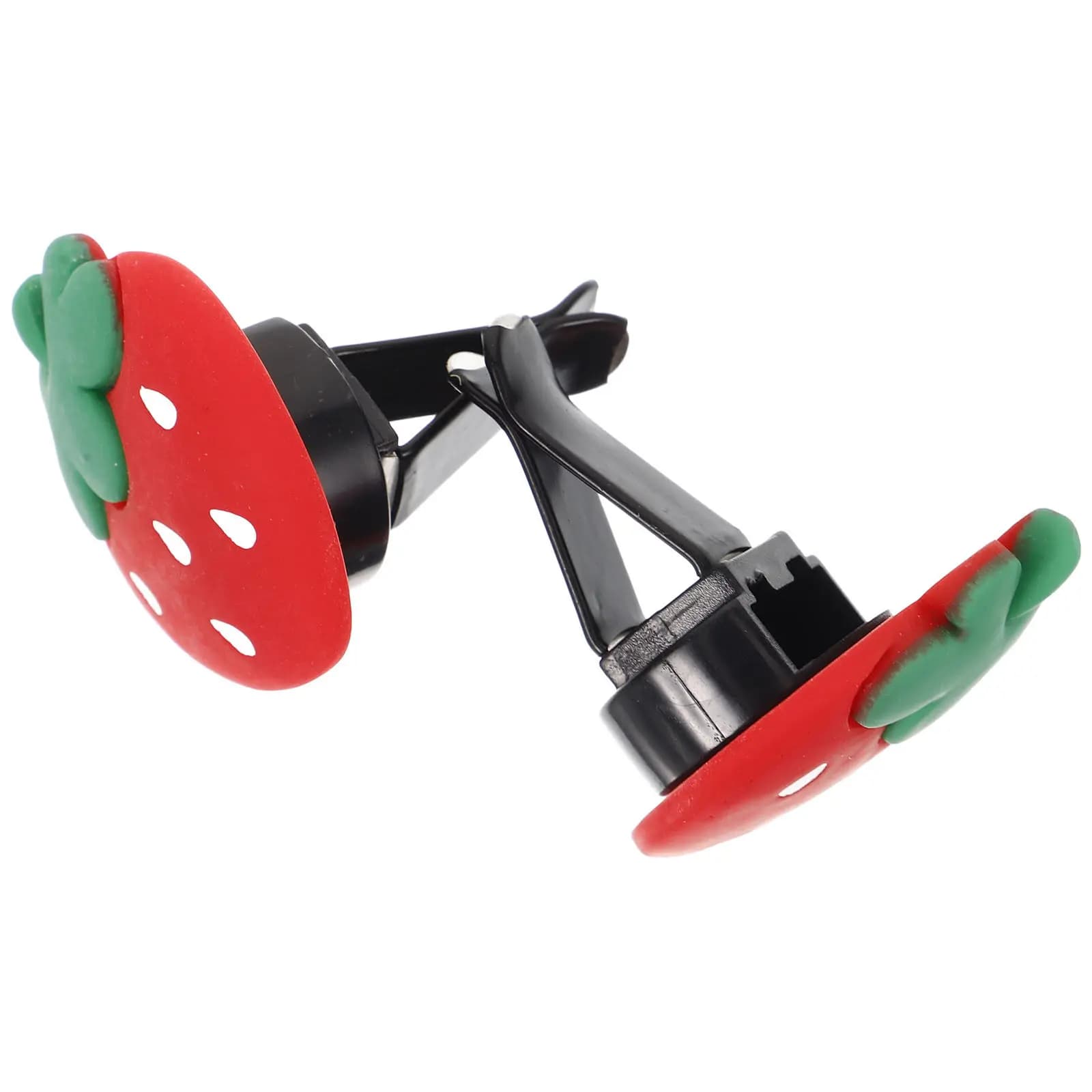 2 Pezzi Clip Deodorante per Auto a Forma di Fragola Accattivante, in Resina, per Bocchette di Ventilazione e Decorazione Interna