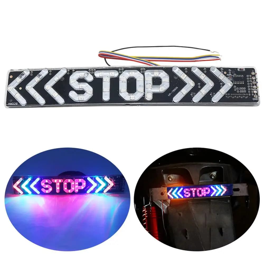 Led moto luce Flash Stop indicatore lampada freno indicatori di direzione per Piaggio Zip accessori frecce per Scooter elettrico Y15zr