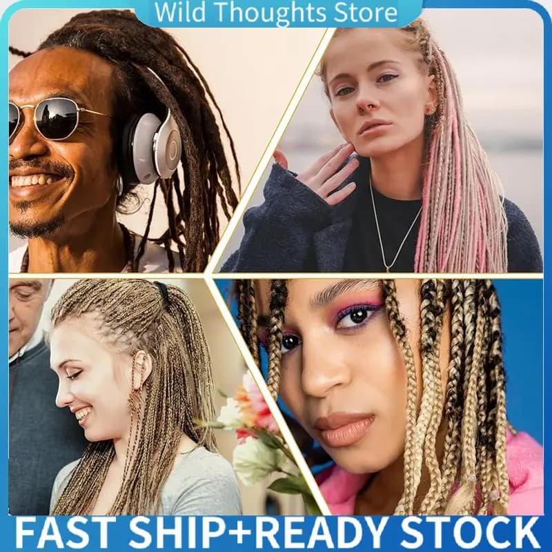 9 pezzi Dreadlock uncinetto per capelli Loc ago per dread strumento per treccia artigianale Dread Locks uncinetto aghi-[Qahk]