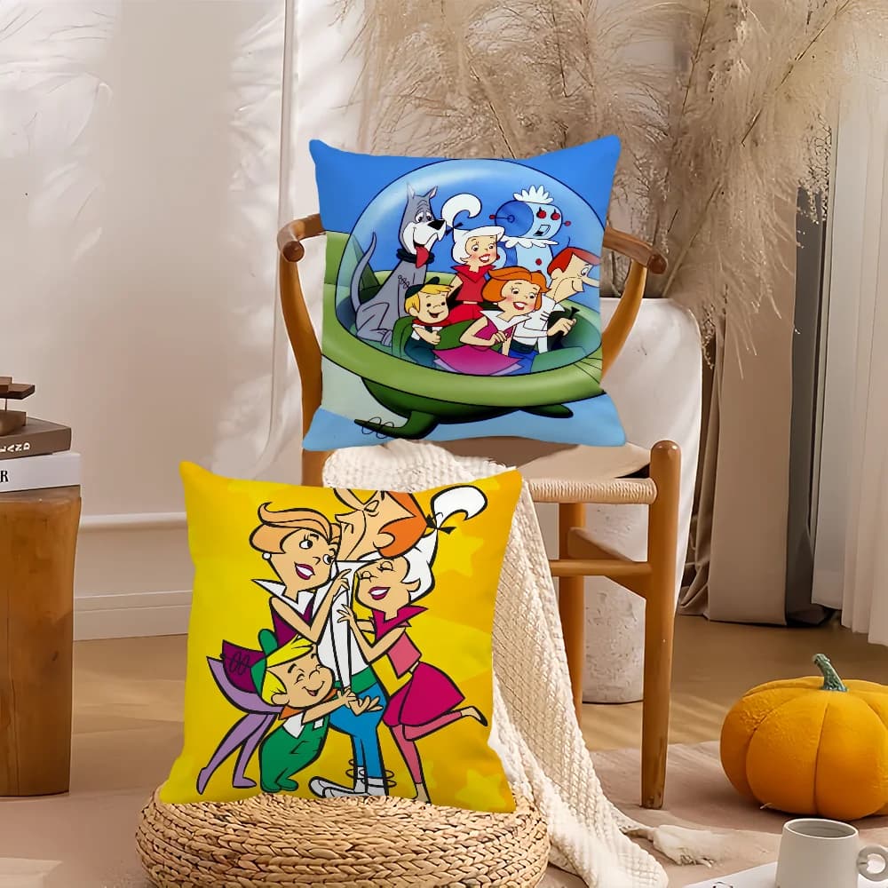 Cartoon The J-Jetsons pillow for the house suitable for office sofa, car, suitable for all seasons